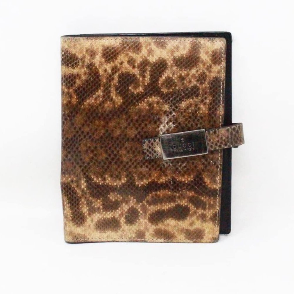 Gucci #42851 Python Leather Wallet - image 1